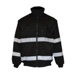 Black Bunny Jacket Zip Off Sleeve