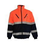 WINTER BUNNY JACKET ORANGE/NAVY ZIP OFF SLEEVE