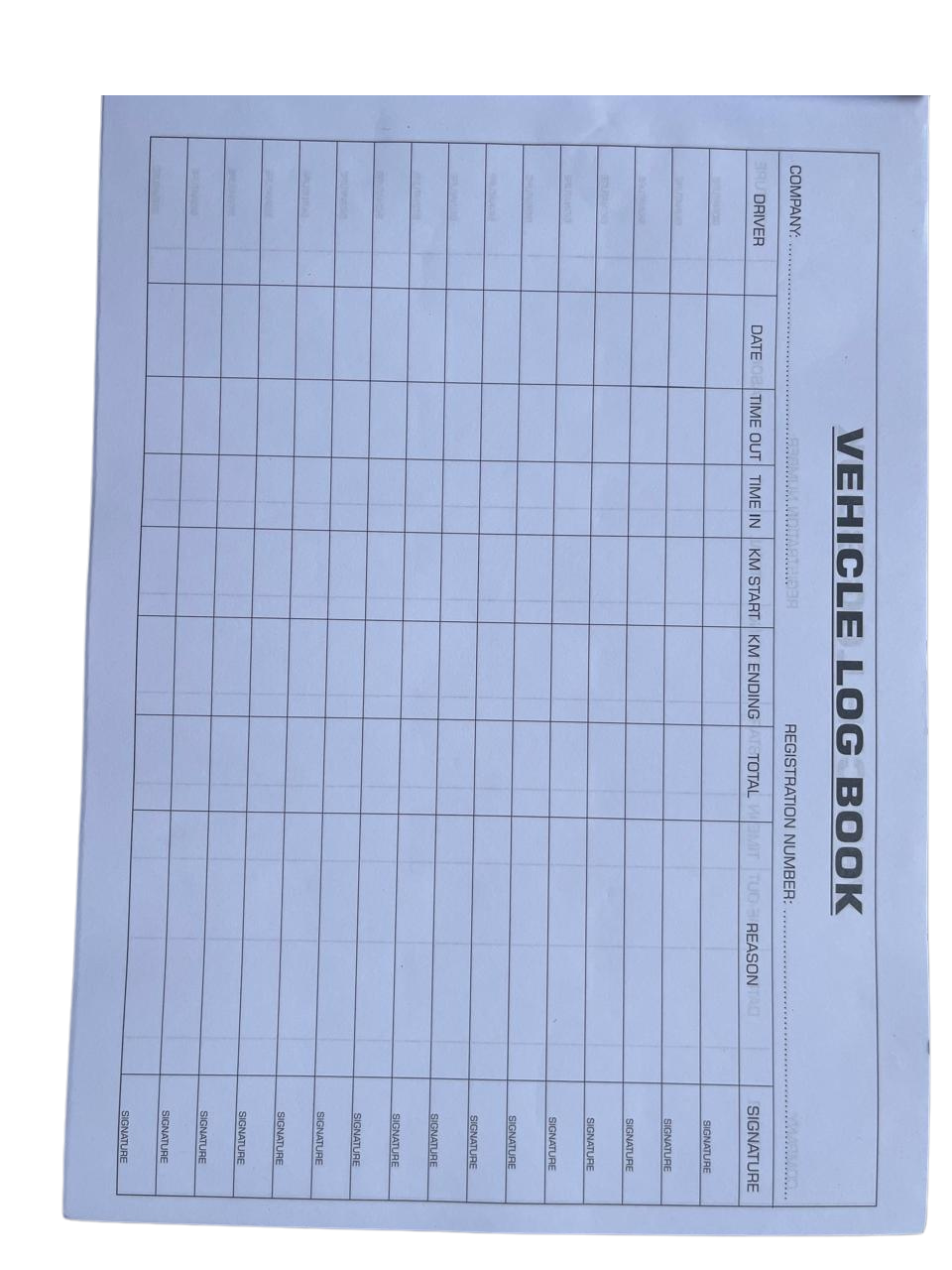 Vehicle Log Book
